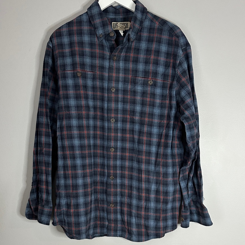 Duluth Trading Company Plaid 100% Cotton Button-Up Shirt size M